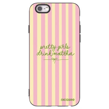 Picasee silikonový černý obal pro Apple iPhone 6/6S - Pretty matcha