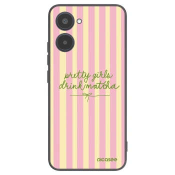 Picasee silikonový černý obal pro Realme 10 4G - Pretty matcha