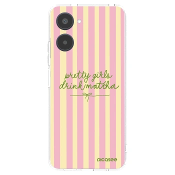 Picasee silikonový průhledný obal pro Realme 10 4G - Pretty matcha