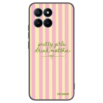 Picasee silikonový černý obal pro Honor 70 Lite - Pretty matcha
