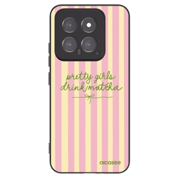 Picasee silikonový černý obal pro Xiaomi 14 - Pretty matcha