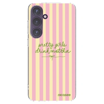 Picasee silikonový průhledný obal pro Samsung Galaxy S24+ S926B 5G - Pretty matcha