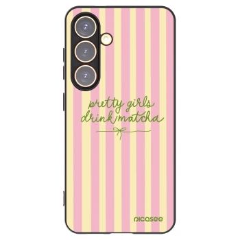 Picasee silikonový černý obal pro Samsung Galaxy S24 S921B 5G - Pretty matcha