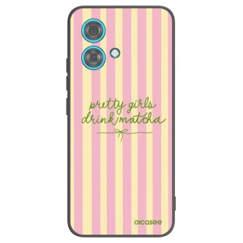 Picasee silikonový černý obal pro Motorola Edge 40 Neo - Pretty matcha