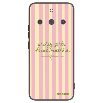 Picasee silikonový černý obal pro Realme 11 Pro+ - Pretty matcha