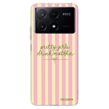 Picasee silikonový průhledný obal pro Xiaomi Poco X6 Pro - Pretty matcha