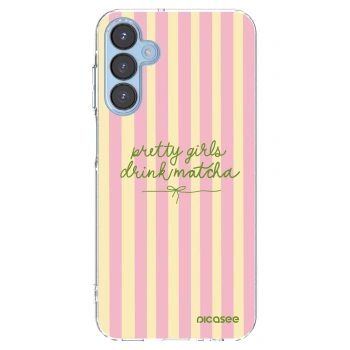 Picasee silikonový průhledný obal pro Samsung Galaxy A15 A156B 5G - Pretty matcha