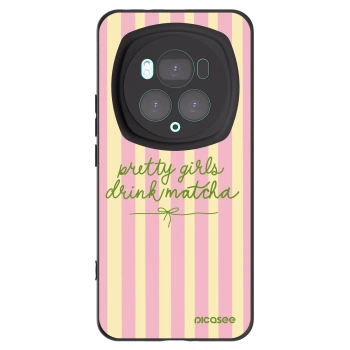 Picasee silikonový černý obal pro Honor Magic6 Pro - Pretty matcha