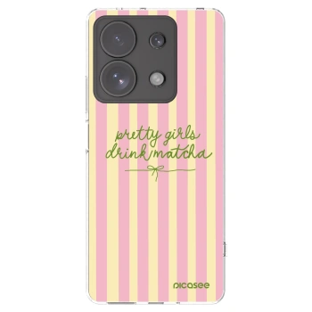 Picasee silikonový průhledný obal pro Xiaomi Redmi Note 13 Pro 4G - Pretty matcha