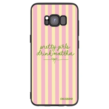 Picasee silikonový černý obal pro Samsung Galaxy S8 G950F - Pretty matcha