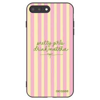 Picasee silikonový černý obal pro Apple iPhone 8 Plus - Pretty matcha
