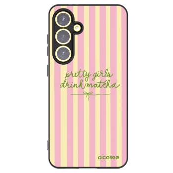 Picasee silikonový černý obal pro Samsung Galaxy S24 FE S721B - Pretty matcha