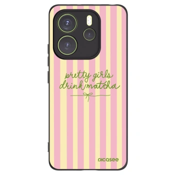 Picasee silikonový černý obal pro Xiaomi Redmi Note 14 4G - Pretty matcha