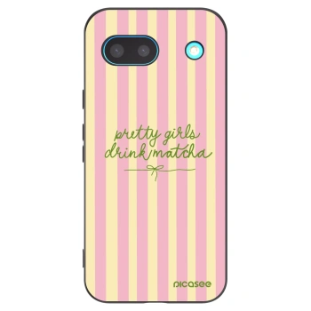 Picasee silikonový černý obal pro Google Pixel 8a - Pretty matcha