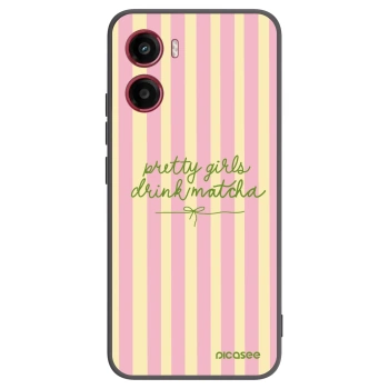 Picasee silikonový černý obal pro Motorola Moto G05 - Pretty matcha
