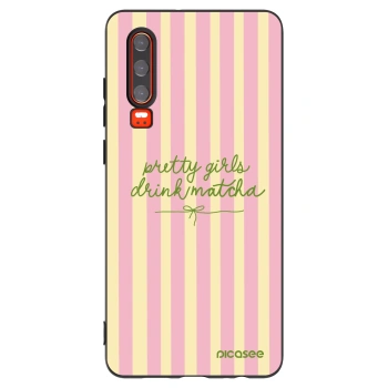 Picasee silikonový černý obal pro Huawei P30 - Pretty matcha