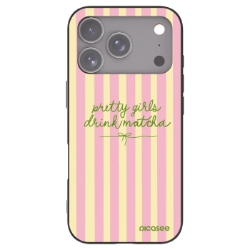 Picasee silikonový černý obal pro Apple iPhone 17 Pro - Pretty matcha