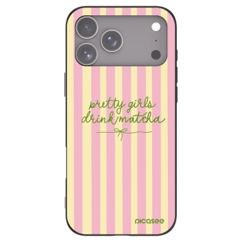 Picasee silikonový černý obal pro Apple iPhone 17 Pro Max - Pretty matcha