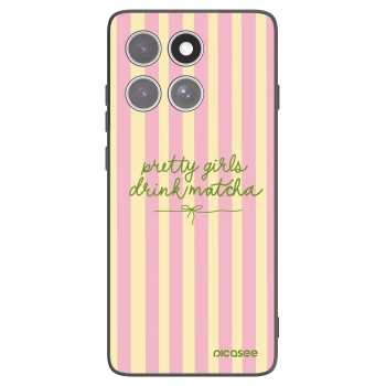 Picasee silikonový černý obal pro Motorola Edge 60 Pro - Pretty matcha