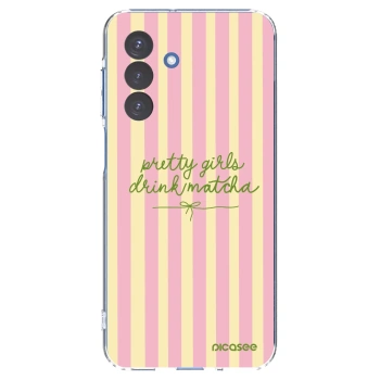 Picasee silikonový průhledný obal pro Samsung Galaxy A17 5G - Pretty matcha