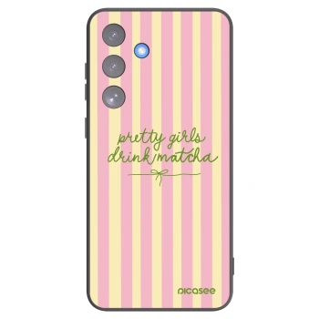 Picasee silikonový černý obal pro Samsung Galaxy S25 FE 5G - Pretty matcha