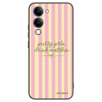Picasee silikonový černý obal pro Vivo Y29s 5G - Pretty matcha