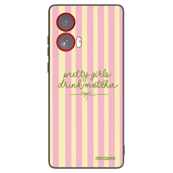 Picasee silikonový černý obal pro Motorola Edge 50 Fusion - Pretty matcha