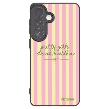Picasee silikonový černý obal pro Samsung Galaxy S26+ - Pretty matcha