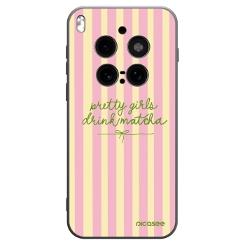Picasee silikonový černý obal pro Vivo X300 Pro - Pretty matcha