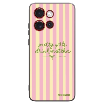 Picasee silikonový černý obal pro Motorola Edge 60 Neo 5G - Pretty matcha