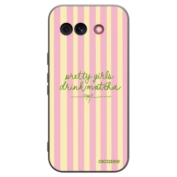 Picasee silikonový černý obal pro Google Pixel 10a - Pretty matcha