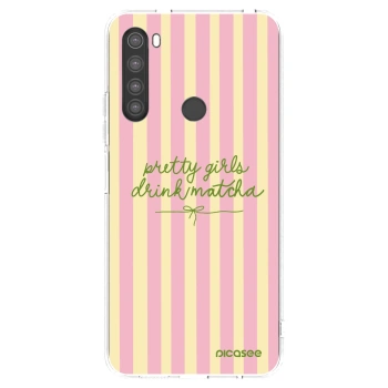 Picasee silikonový průhledný obal pro Xiaomi Redmi Note 8 - Pretty matcha