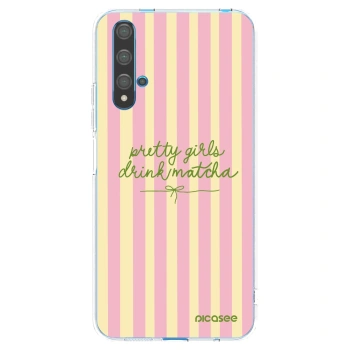 Picasee silikonový průhledný obal pro Huawei Nova 5T - Pretty matcha