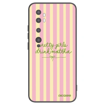 Picasee silikonový černý obal pro Xiaomi Mi Note 10 (Pro) - Pretty matcha