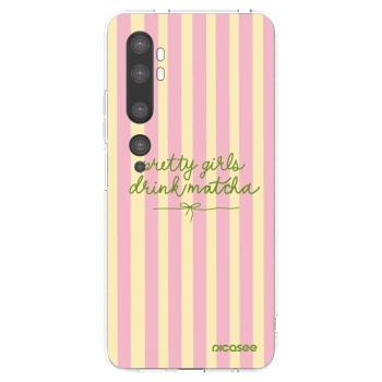 Picasee silikonový průhledný obal pro Xiaomi Mi Note 10 (Pro) - Pretty matcha