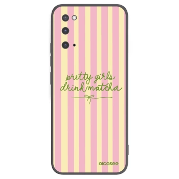Picasee silikonový černý obal pro Samsung Galaxy S20 G980F - Pretty matcha