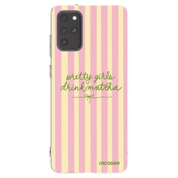 Picasee silikonový průhledný obal pro Samsung Galaxy S20+ G985F - Pretty matcha