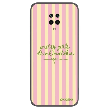 Picasee silikonový černý obal pro Xiaomi Redmi Note 9 Pro - Pretty matcha
