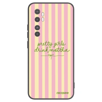 Picasee silikonový černý obal pro Xiaomi Mi Note 10 Lite - Pretty matcha
