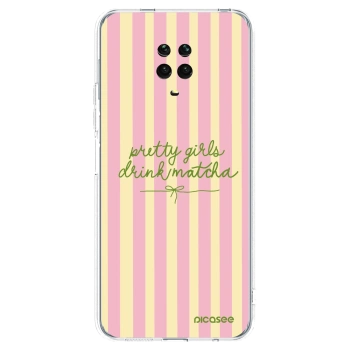Picasee silikonový průhledný obal pro Xiaomi Redmi Note 9S - Pretty matcha