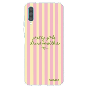 Picasee silikonový průhledný obal pro Samsung Galaxy A30s A307F - Pretty matcha