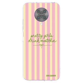 Picasee silikonový průhledný obal pro Xiaomi Poco F2 Pro - Pretty matcha