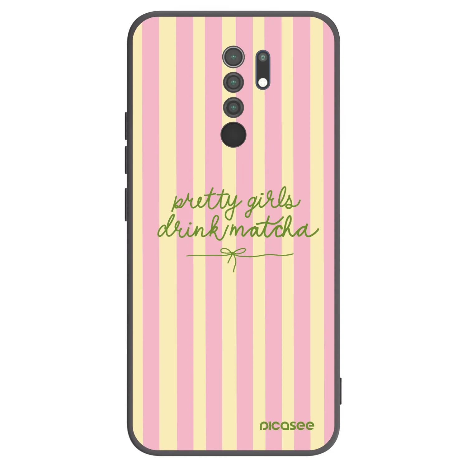 Picasee silikonový černý obal pro Xiaomi Redmi 9 - Pretty matcha