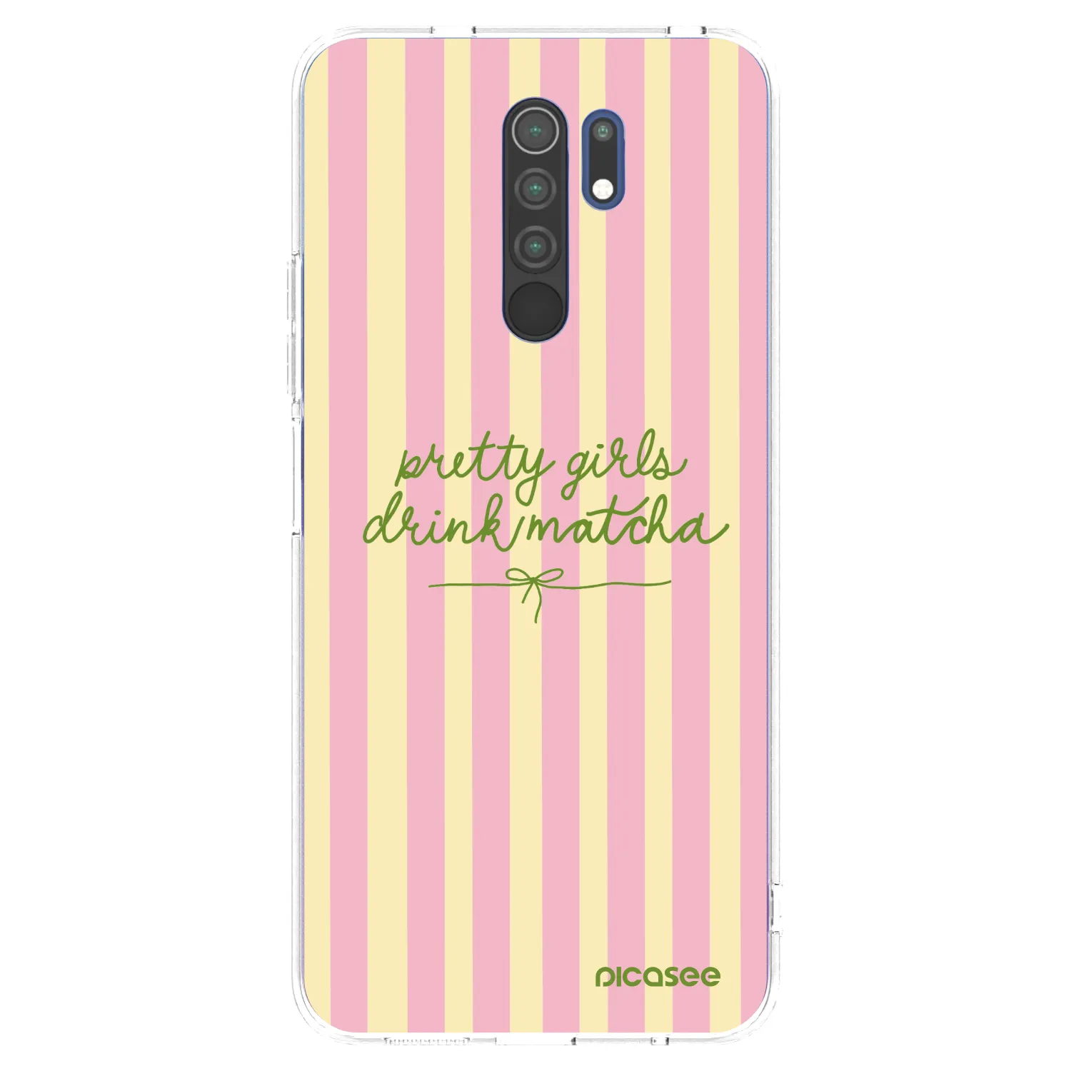 Picasee silikonový průhledný obal pro Xiaomi Redmi 9 - Pretty matcha
