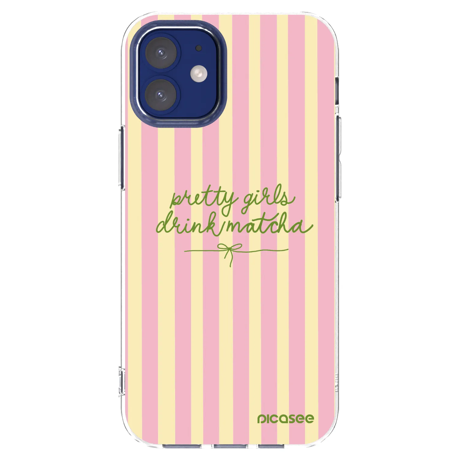 Picasee silikonový průhledný obal pro Apple iPhone 12 mini - Pretty matcha