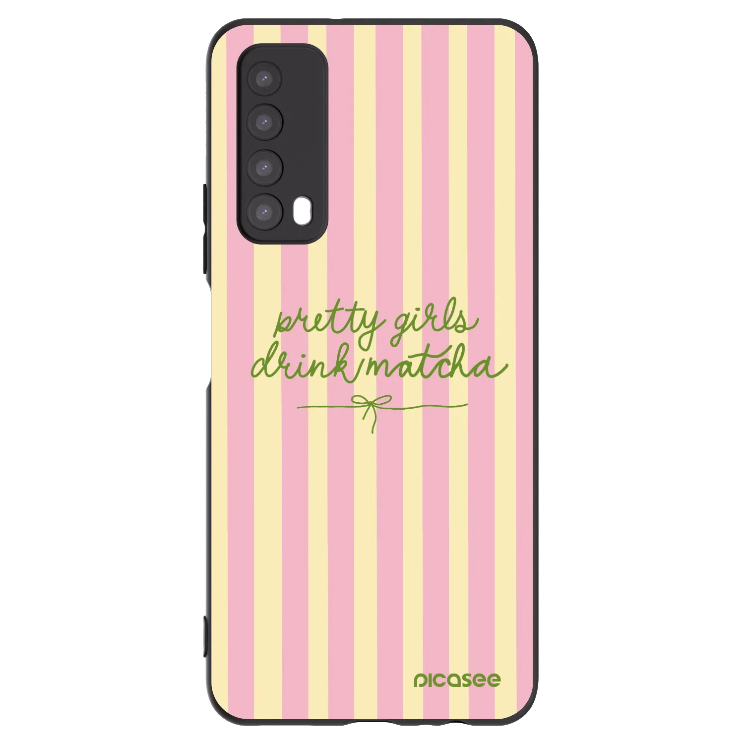 Picasee silikonový černý obal pro Huawei P Smart 2021 - Pretty matcha