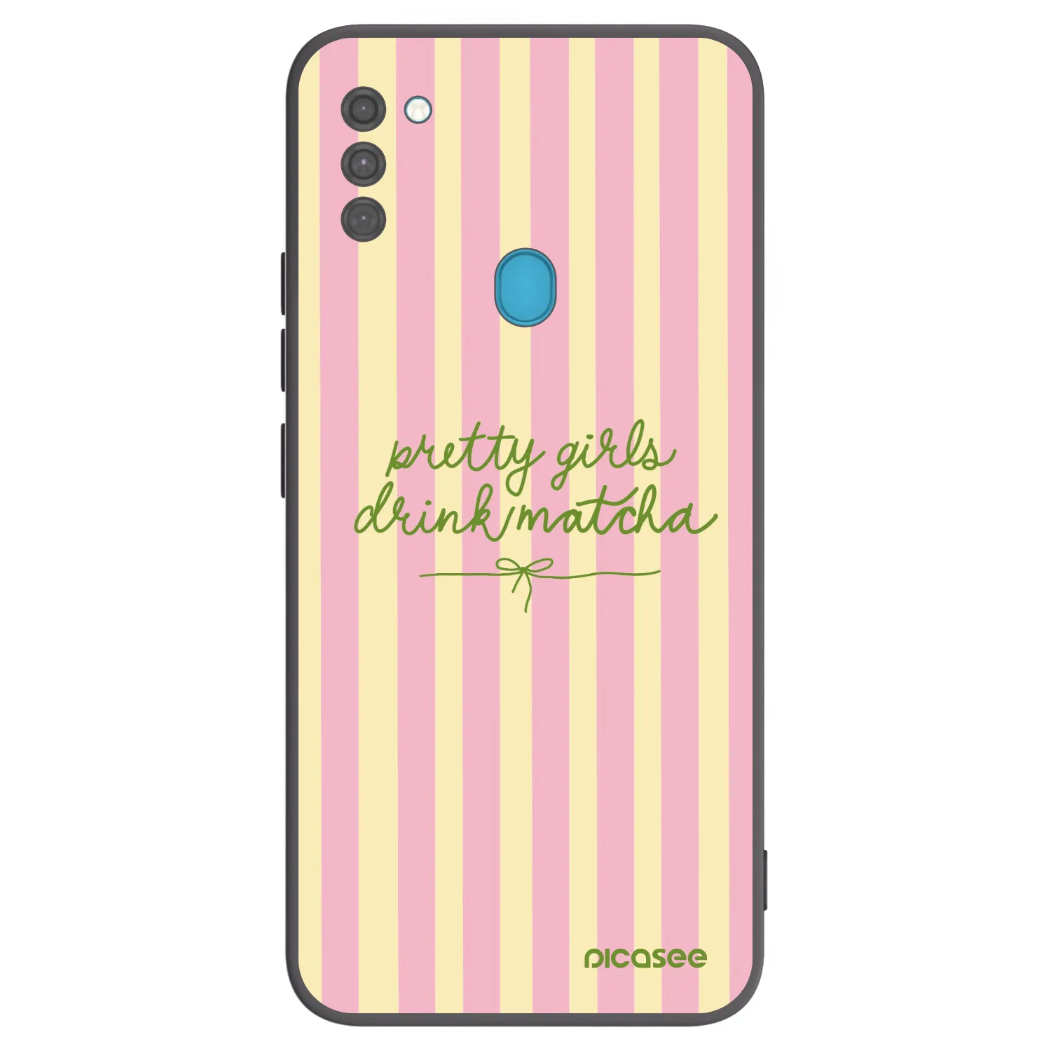 Picasee silikonový černý obal pro Samsung Galaxy M11 - Pretty matcha