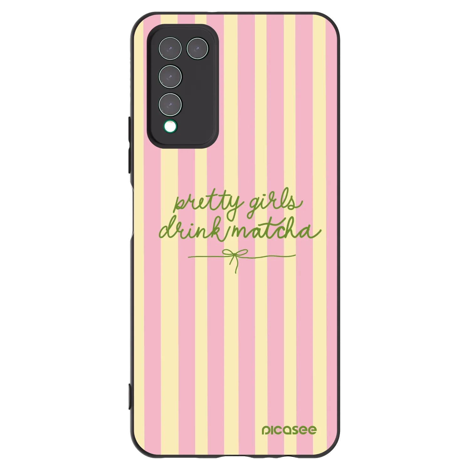 Picasee silikonový černý obal pro Honor 10X Lite - Pretty matcha