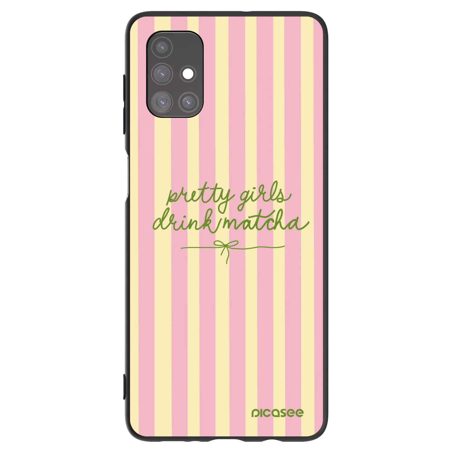Picasee silikonový černý obal pro Samsung Galaxy M51 M515F - Pretty matcha