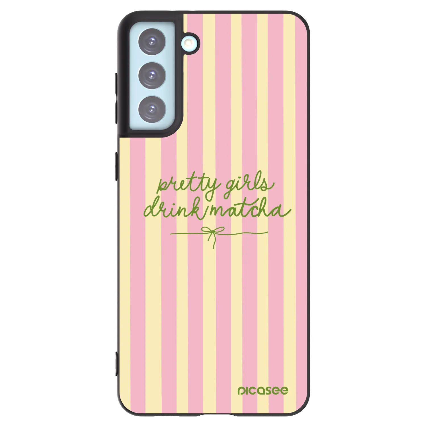 Picasee silikonový černý obal pro Samsung Galaxy S21+ 5G G996F - Pretty matcha